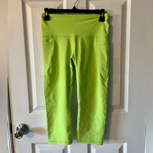 Old Navy Compression Crop Legging (Neon Green)